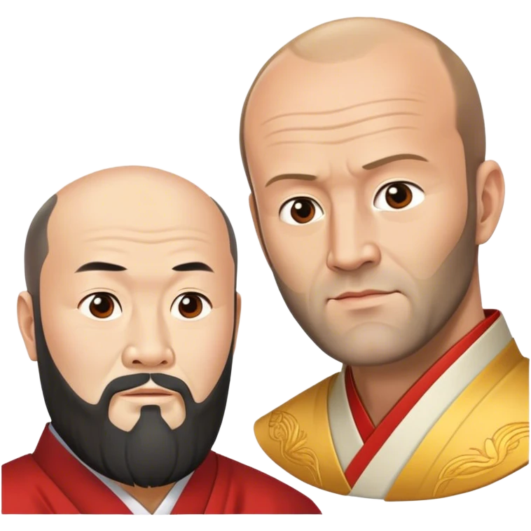 Конфуций и джейсон стетхем смотрят друг на друга emoji