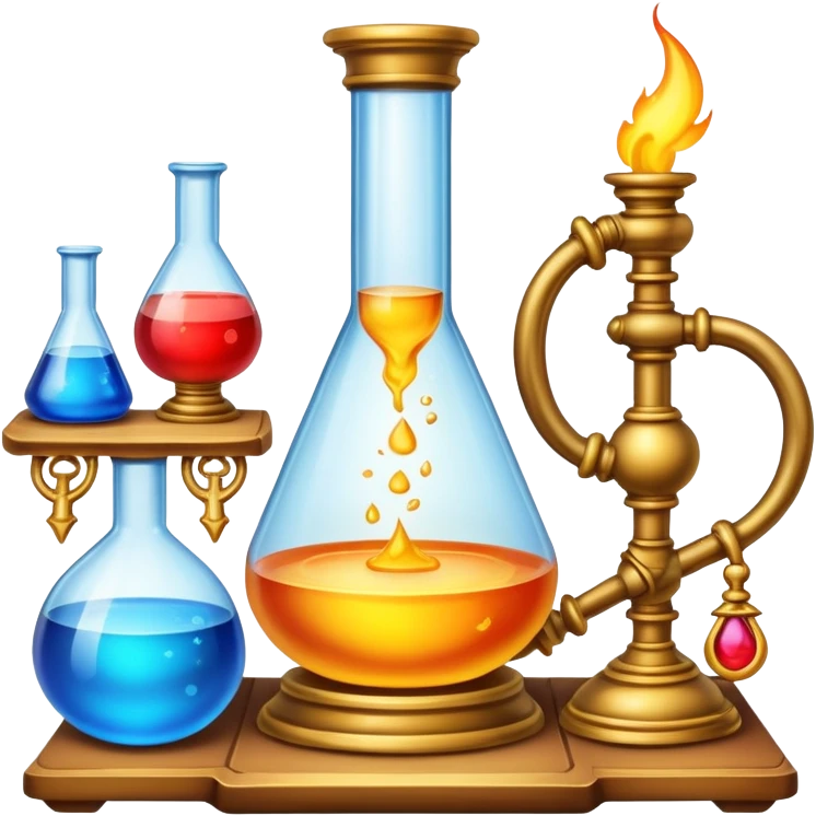elaborate and colorful alchemy setup emoji