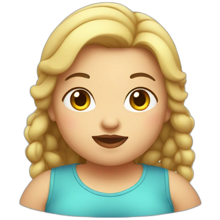 cute fat girl emoji