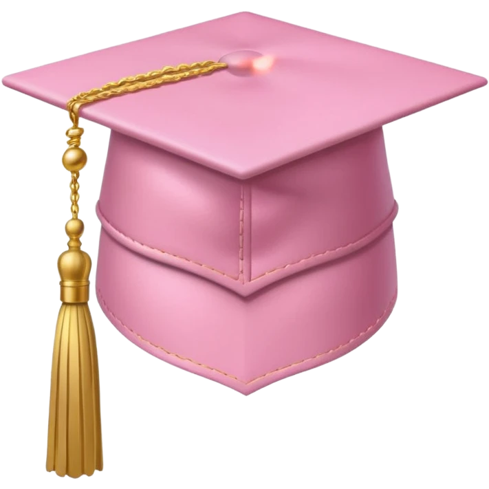 light pink graduation hat emoji