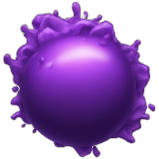 purple bomb emoji