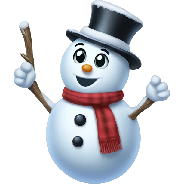 Frosty the snowman emoji