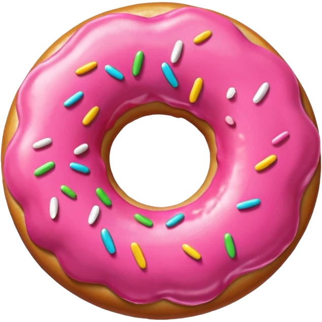 donut rosa liso emoji