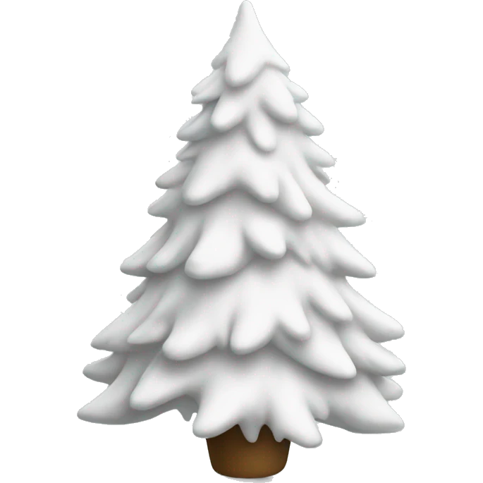 white-christmas-tree emoji