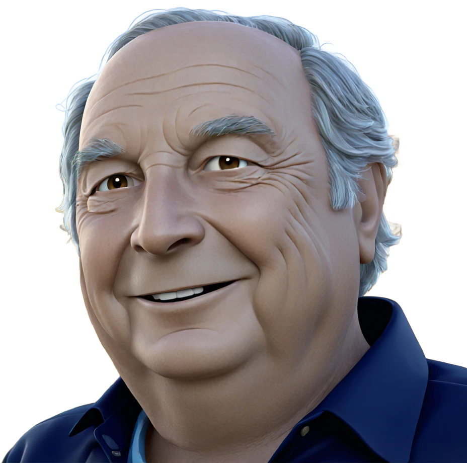 smiling elderly man outdoors emoji