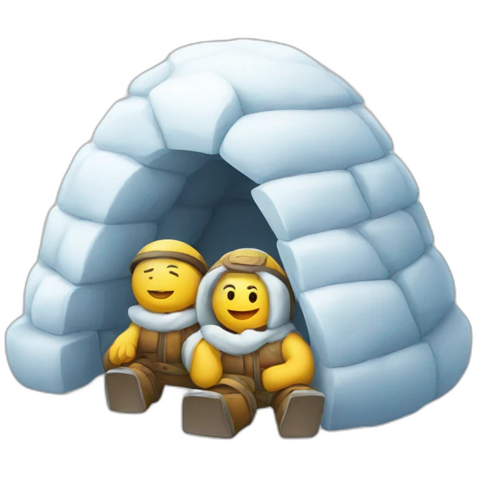 igloo teamwork sign emoji