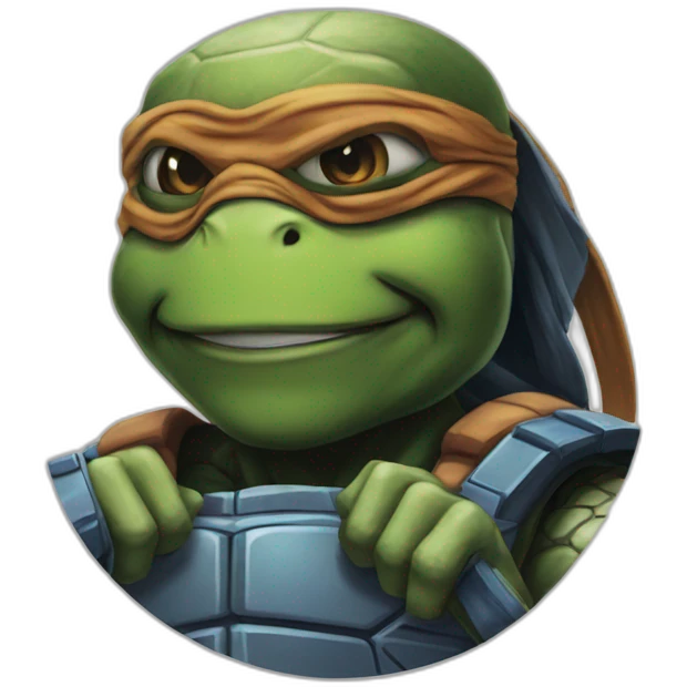 Ninja turtles in the space emoji