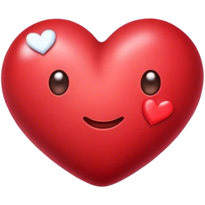 Bean and hearts emoji