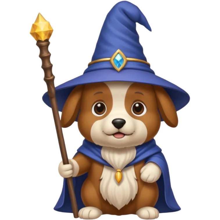 Dog wizard emoji