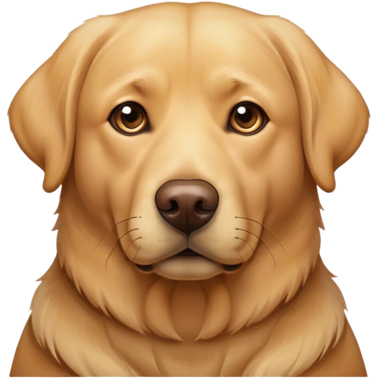 Realistic older golden lab emoji