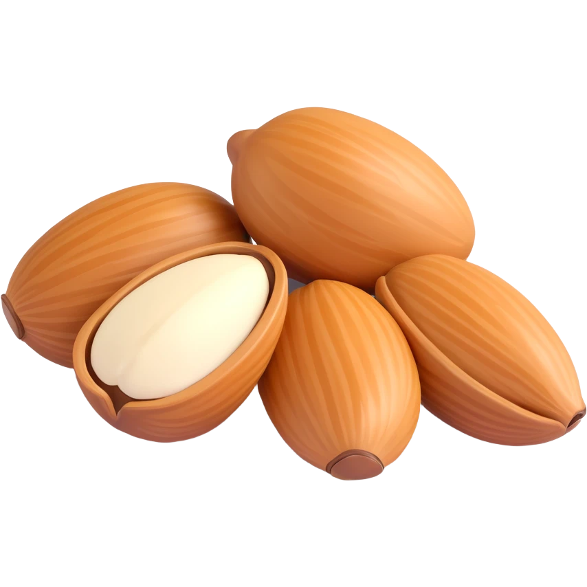 almonds with shell emoji