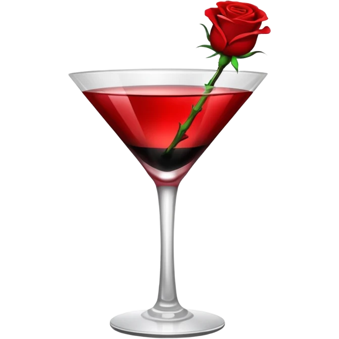 🍸+🍹+🖤+🌹 emoji