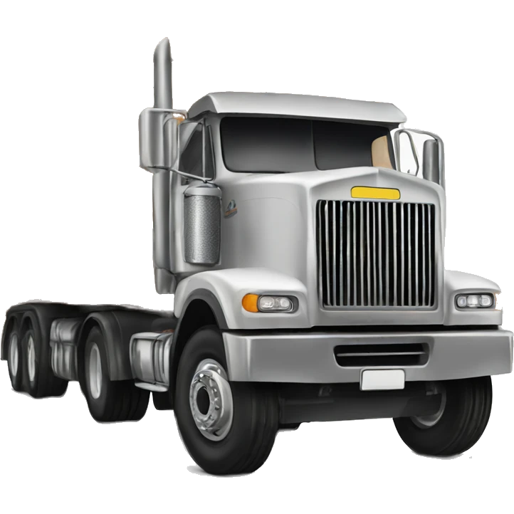 large truck carrying timber emoji