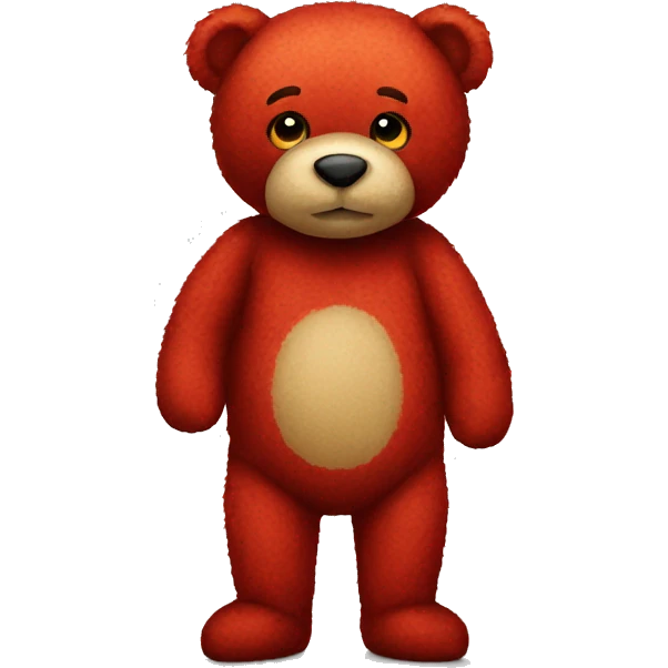 red teddy bear emoji