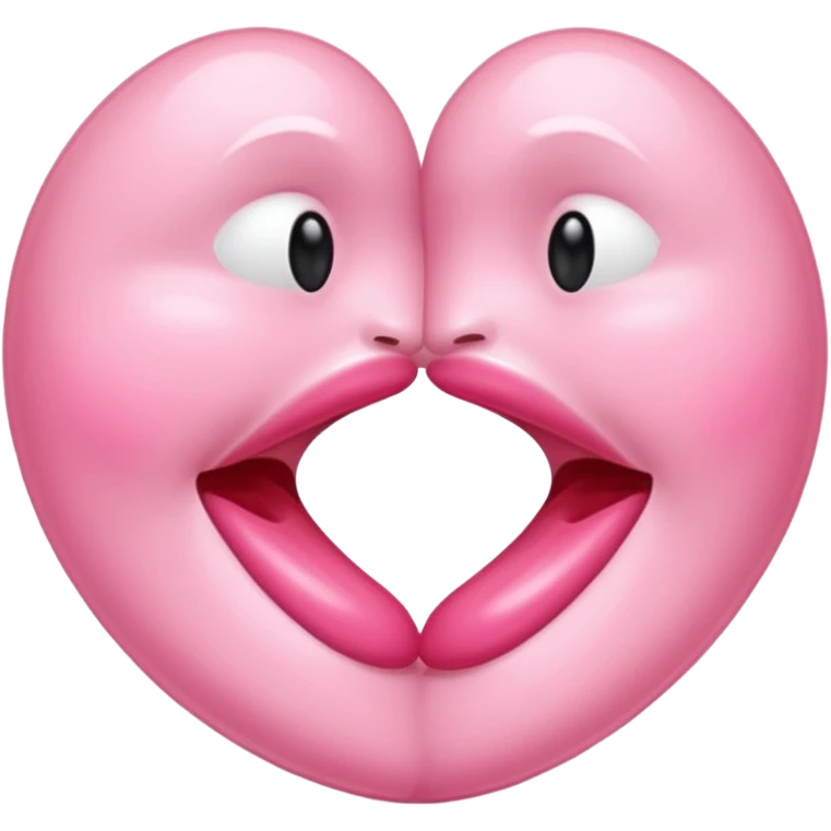 A kiss of delicate pink colour like this emoji "💋" emoji