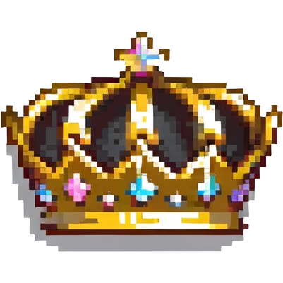 gold crown with simple shading emoji