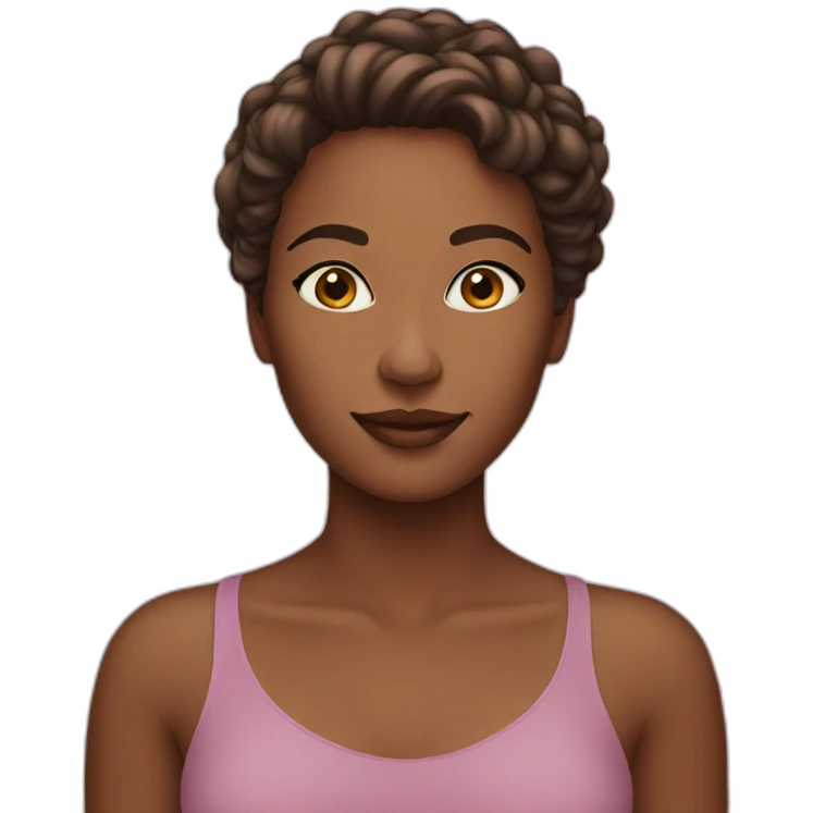 pretty natural woman emoji