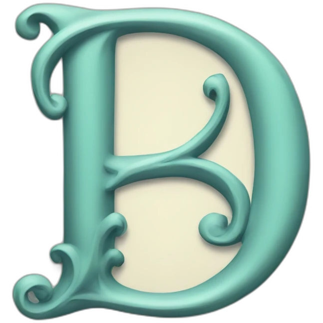 Calligraphic B letter emoji