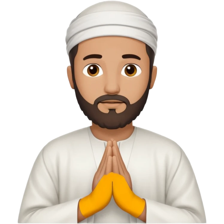 Muslim man praying emoji