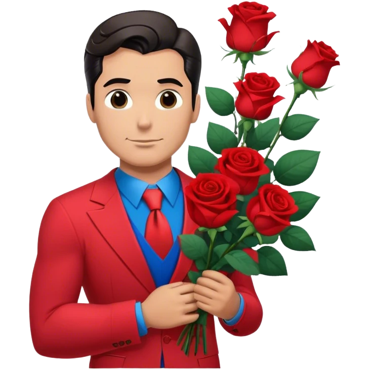 Valentine’s Day Superman  emoji