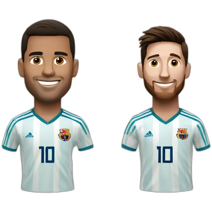 Cristiano and messi emoji