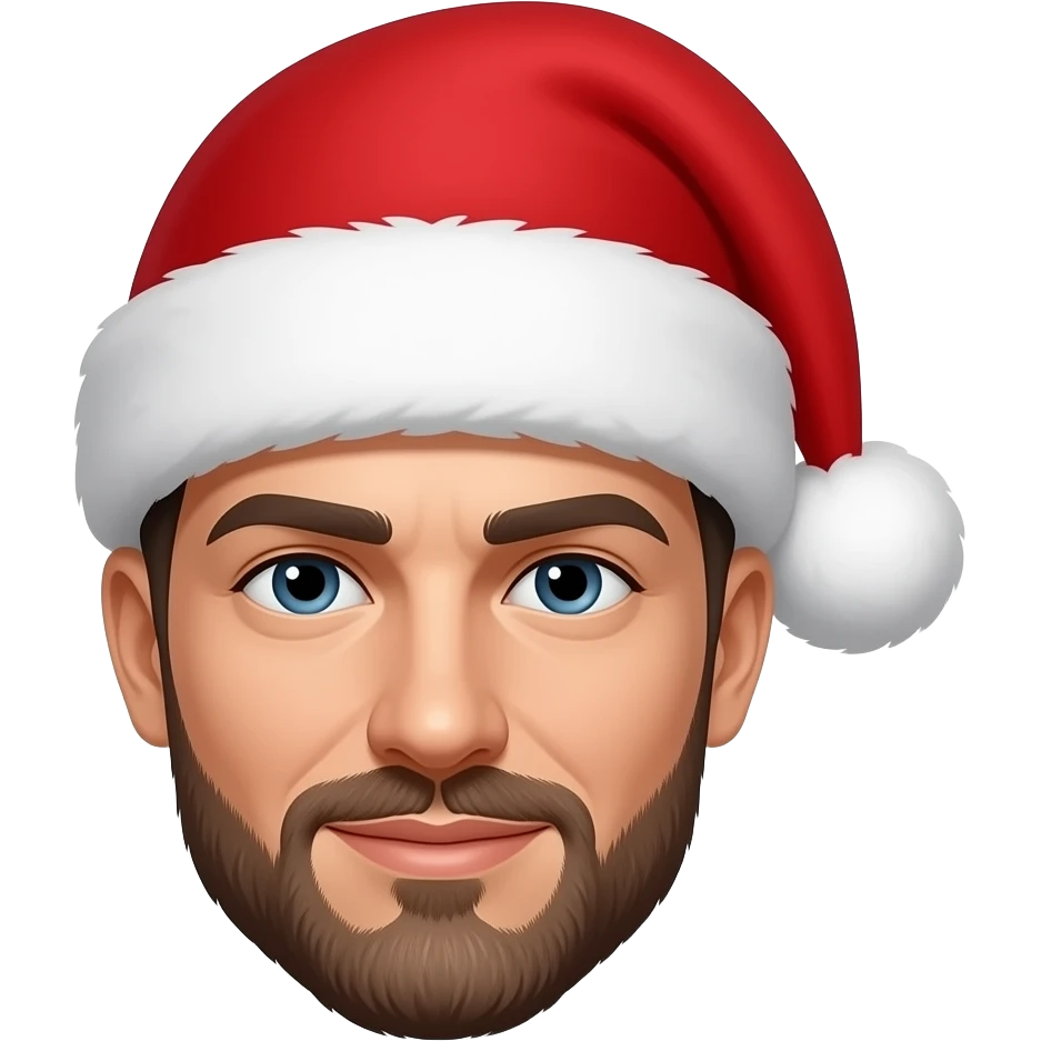 male wearing Santa Hats emoji