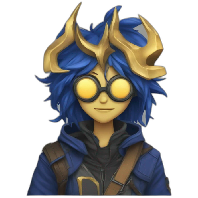a fusion between vriska serket and drik strider emoji