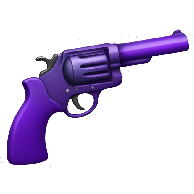 Purple pistol emoji