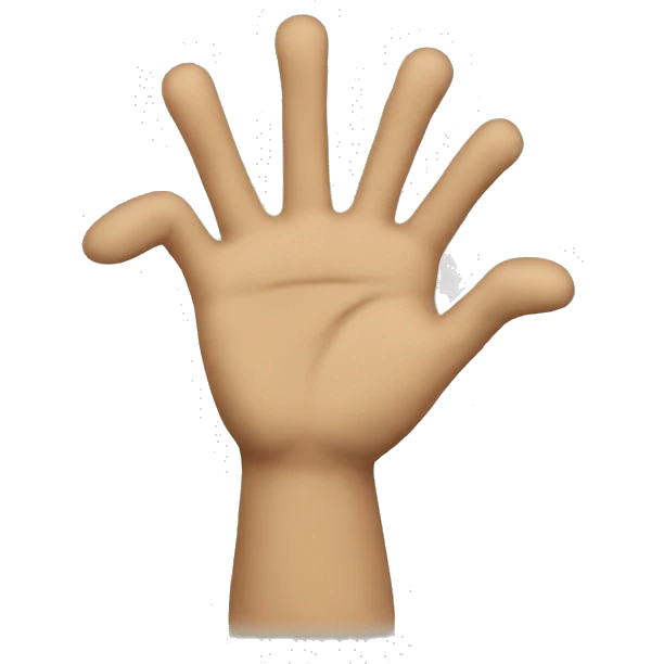 talk to the hand emoji