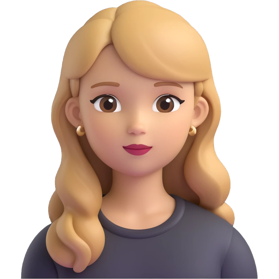 girl with light brown blonde hair emoji
