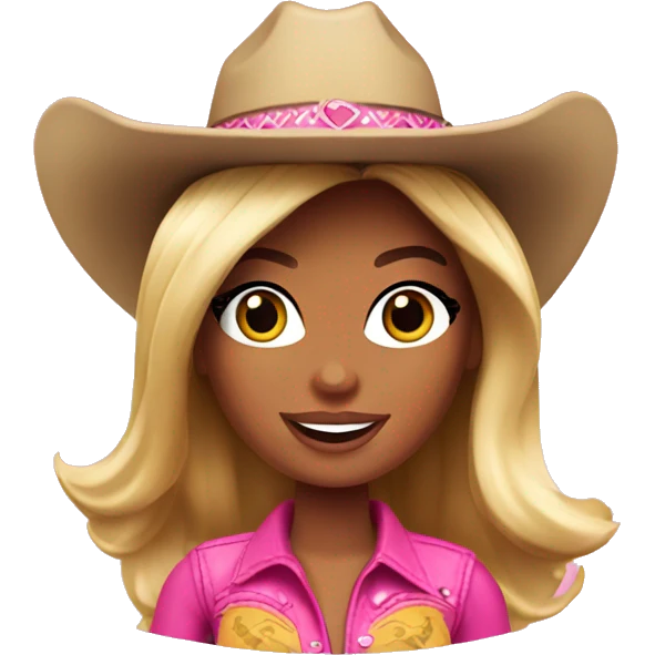 barbie cowgirl  emoji