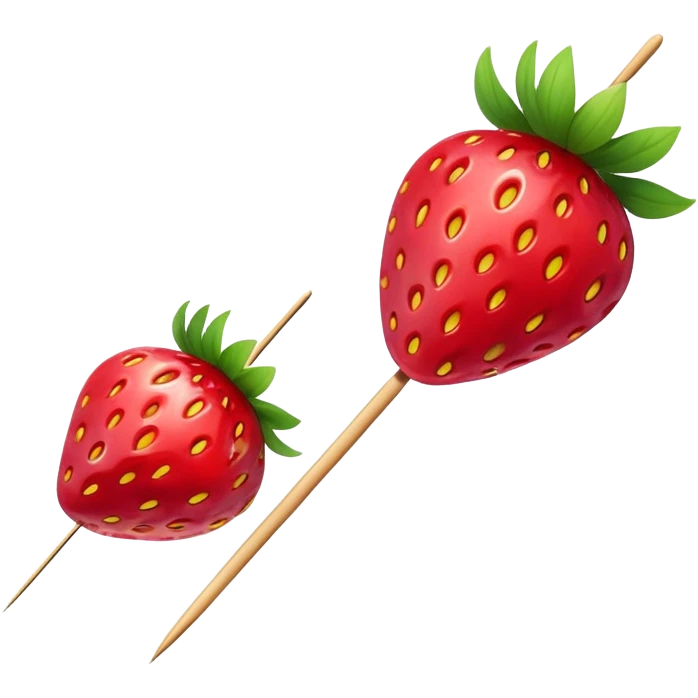 strawberry tanghulu emoji