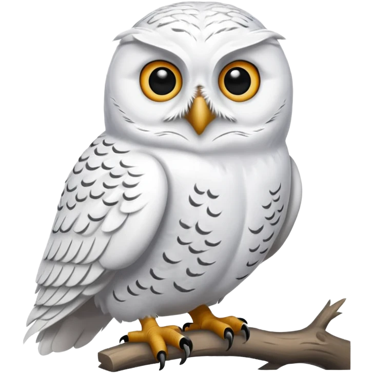 Hibou glacé  emoji