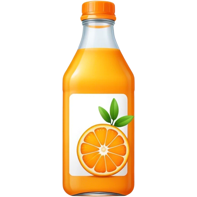 Orange juice bottle emoji
