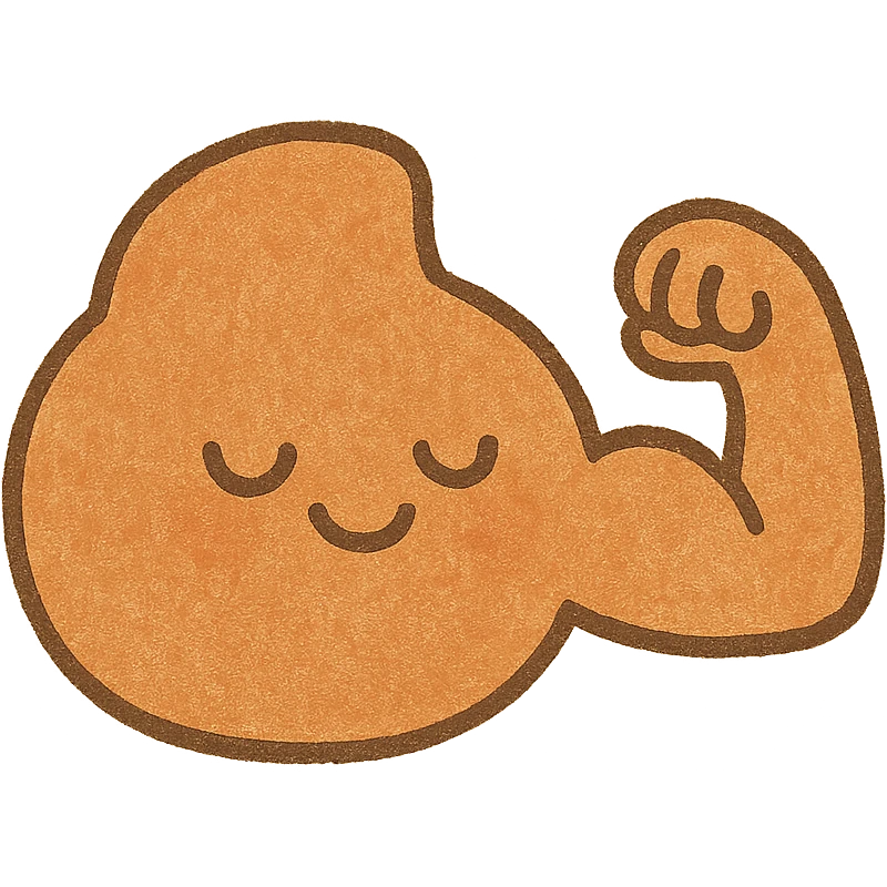really small biceps emoji