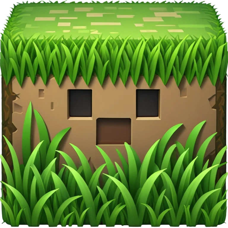 Minecraft grass block emoji