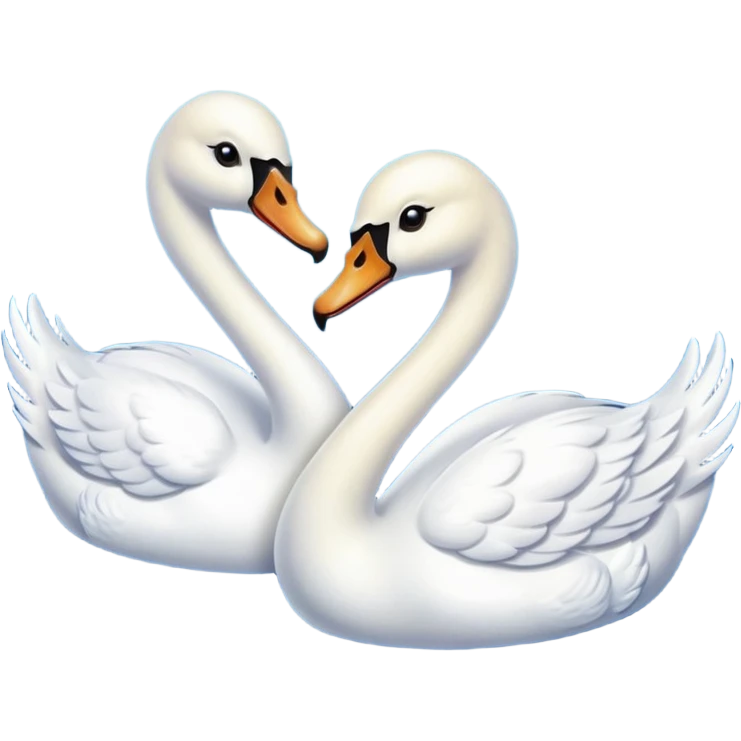 Dos cisnes  emoji