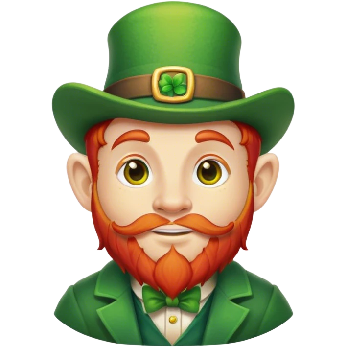 Leprechaun with hair emoji