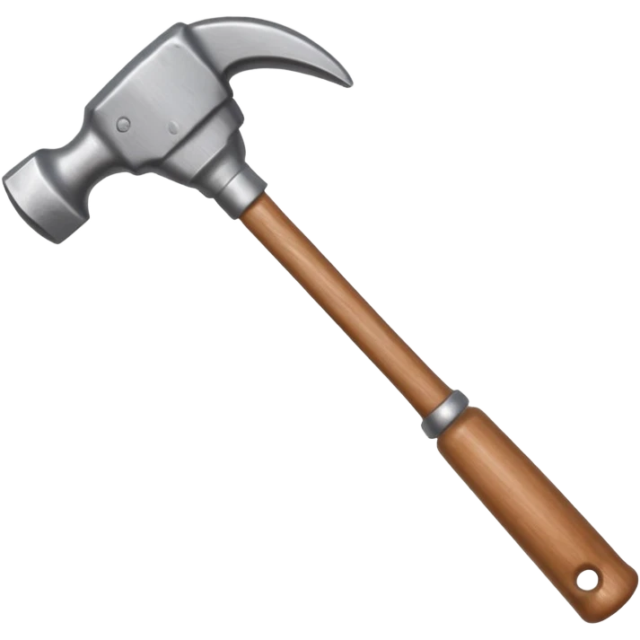 hand holding a hammer emoji