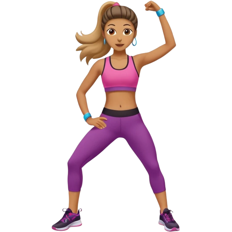 Zumba workout emoji