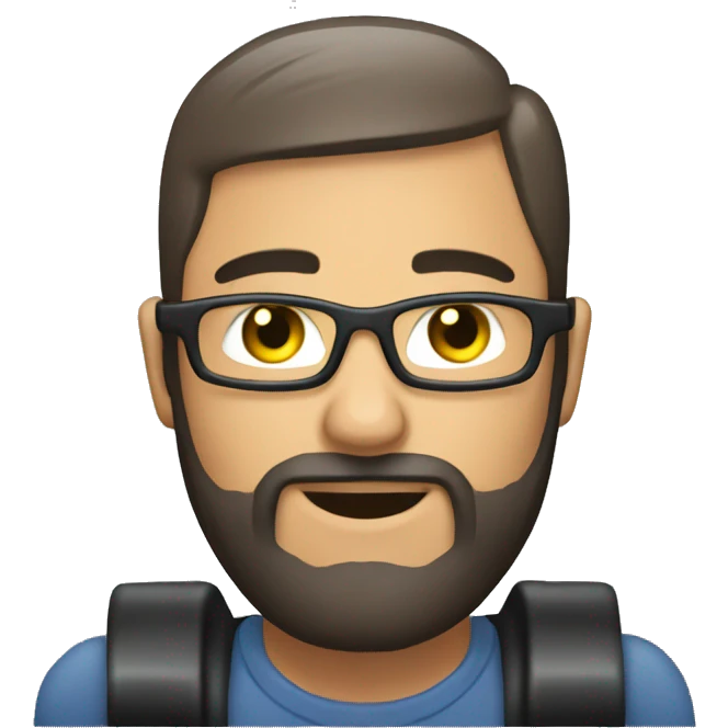 a power wheelchair user with a beard emoji