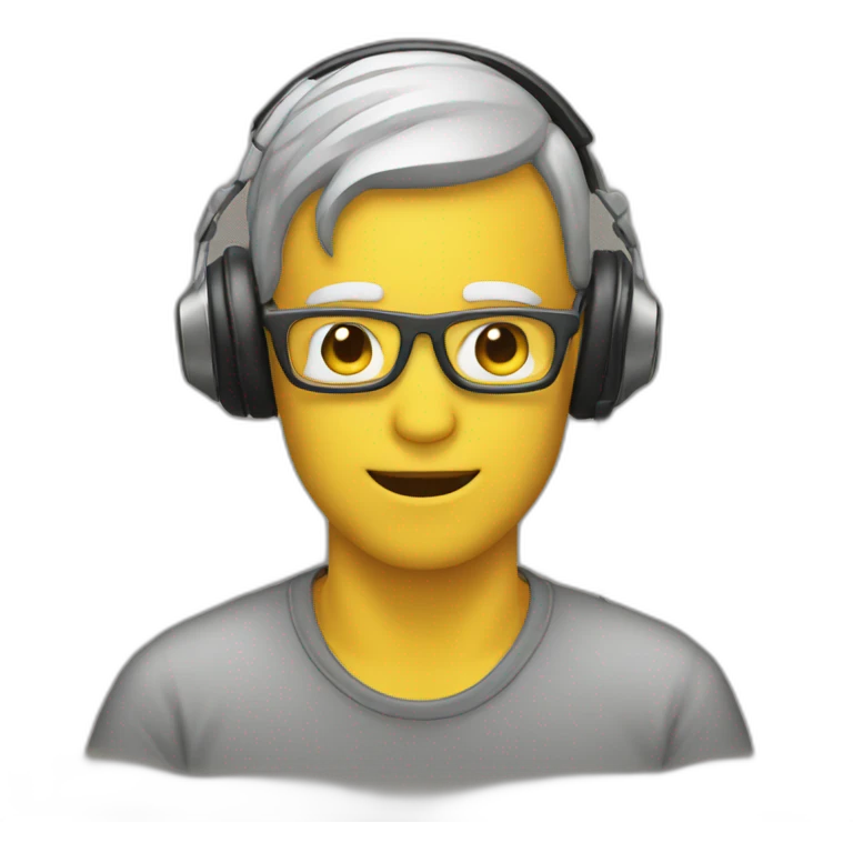 music listener emoji