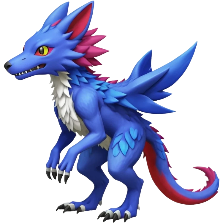  Fakémon-Digimon-Fionbri-Trico-Vernid-Sergal-creature (full body) emoji