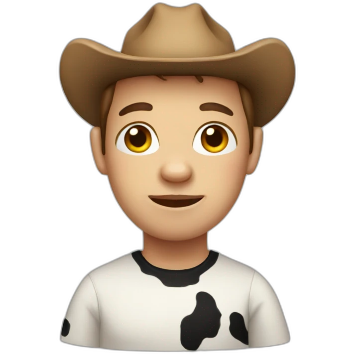 Cow person emoji
