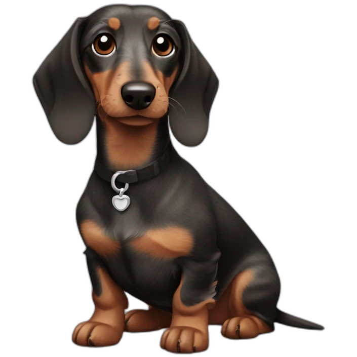 wire-haired dachshund emoji