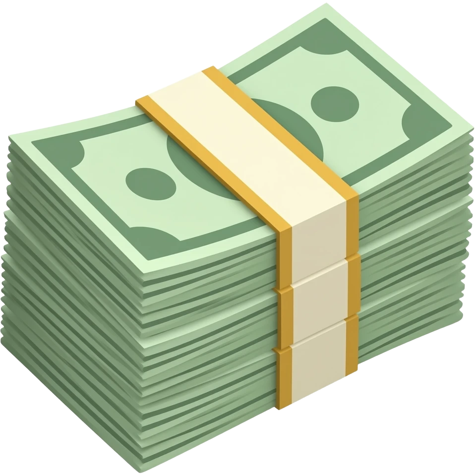 pile of banknotes emoji