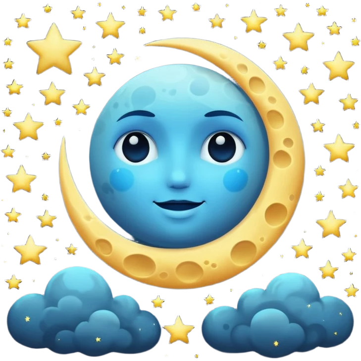 moon and stars emoji