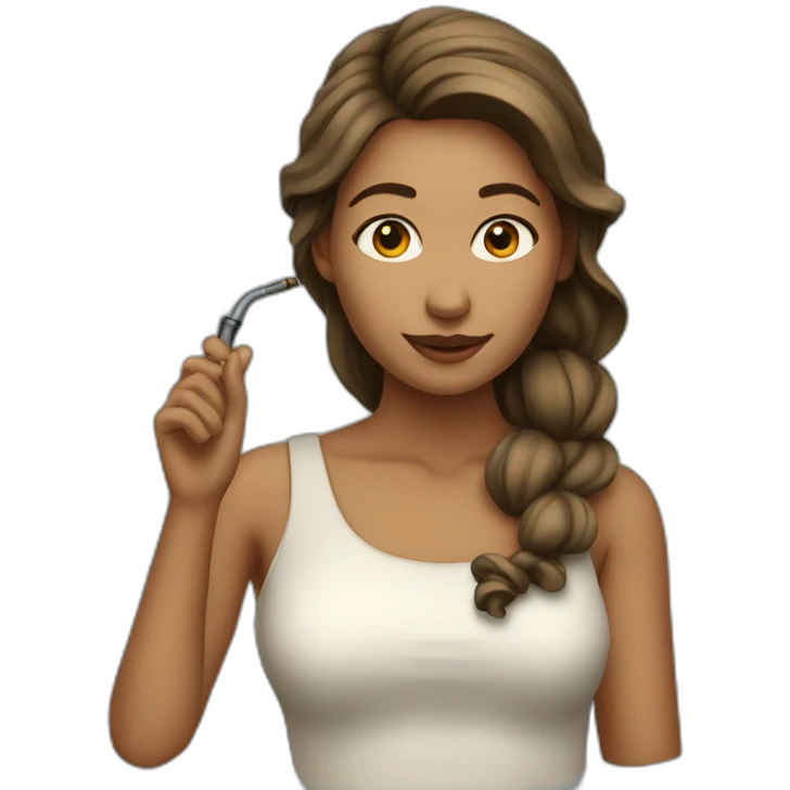 Femme qui fait une pipe emoji
