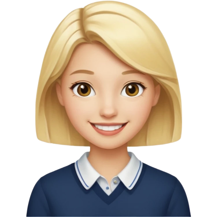 Preppy Girl Head emoji
