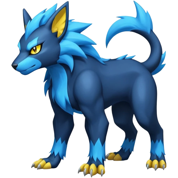 Manectric-Luxray-Draco-Fakémon-hybrid-creature (full body), 4 legs emoji
